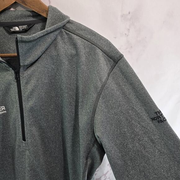 The North Face Pullover Mens Large Gray Quarter Zip Cooper Lighting Employee - Picture 11 of 12